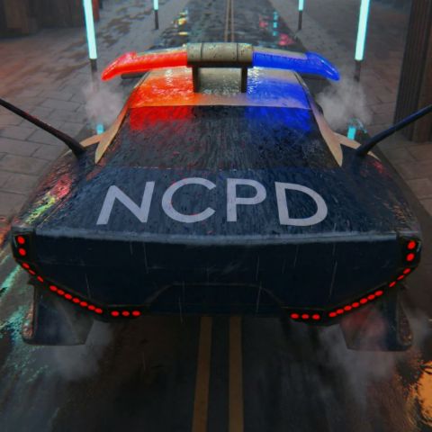 Futuristic Police Car — render 5