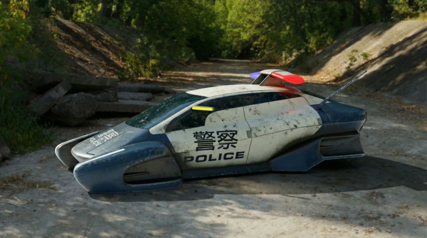 Futuristic Police Car — render 7