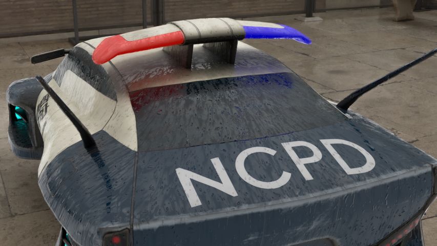 Futuristic Police Car — render 9