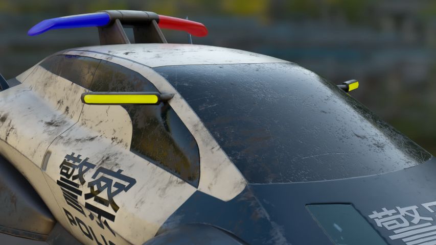 Futuristic Police Car — render 11