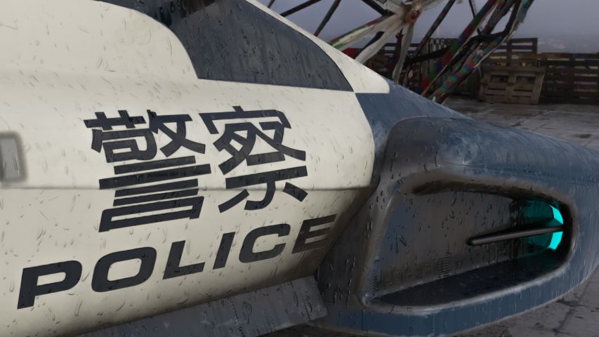 Futuristic Police Car — render 12