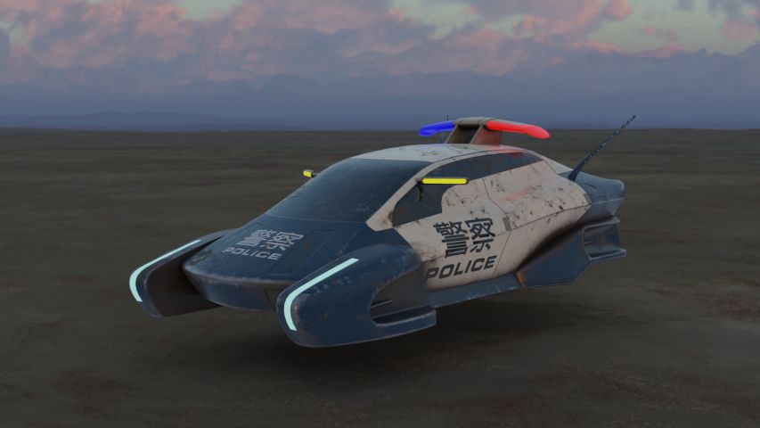 Futuristic Police Car — render 13