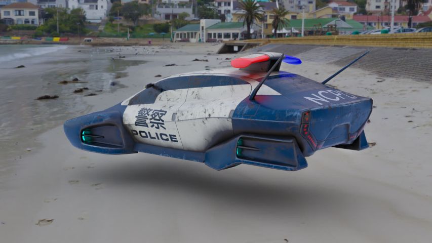 Futuristic Police Car — render 14