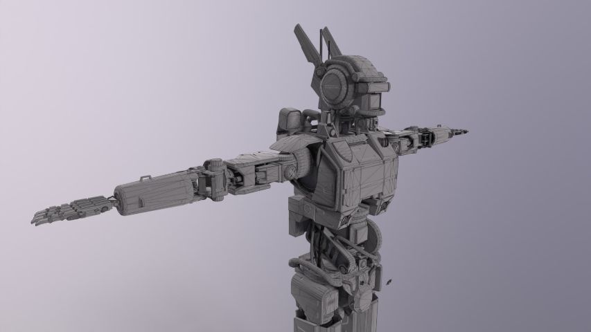 Robot Chappie — render 14