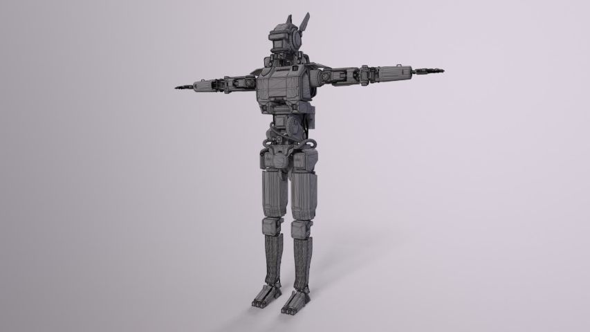 Robot Chappie — render 15