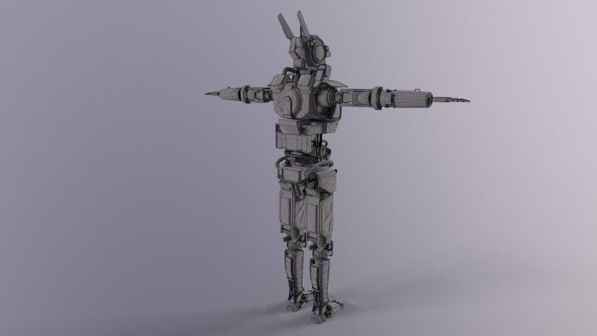 Robot Chappie — render 16