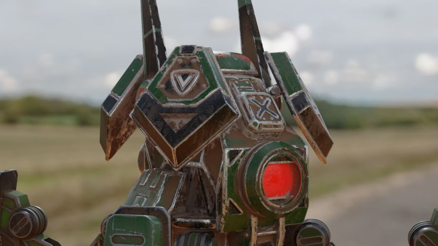Robot scout — render 5