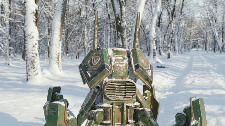 Robot scout — render 8