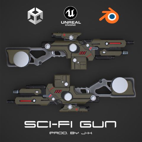 Sci-Fi Gun — render 1