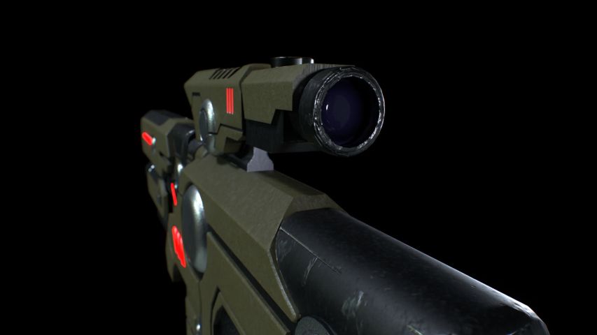 Sci-Fi Gun — render 5