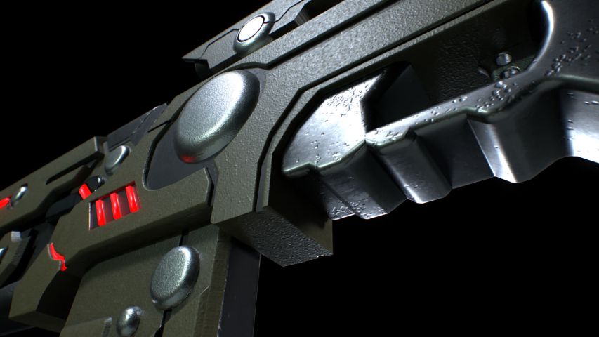 Sci-Fi Gun — render 6