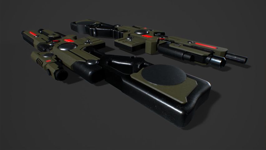 Sci-Fi Gun — render 7
