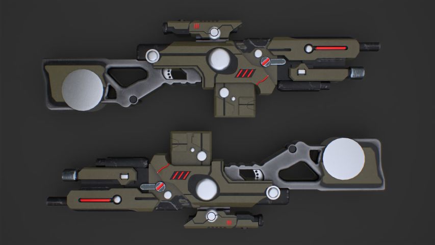 Sci-Fi Gun — render 8