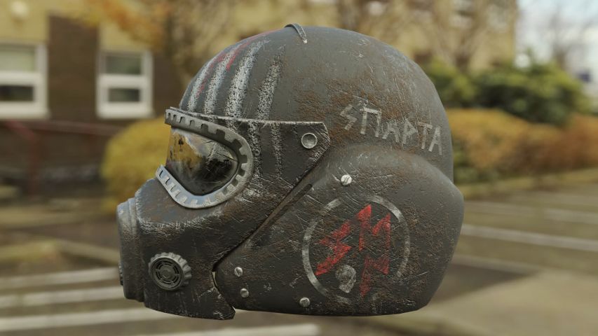 Spartan Helmet Metro 2033 — render 4