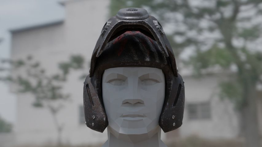 Spartan Helmet Metro 2033 — render 12