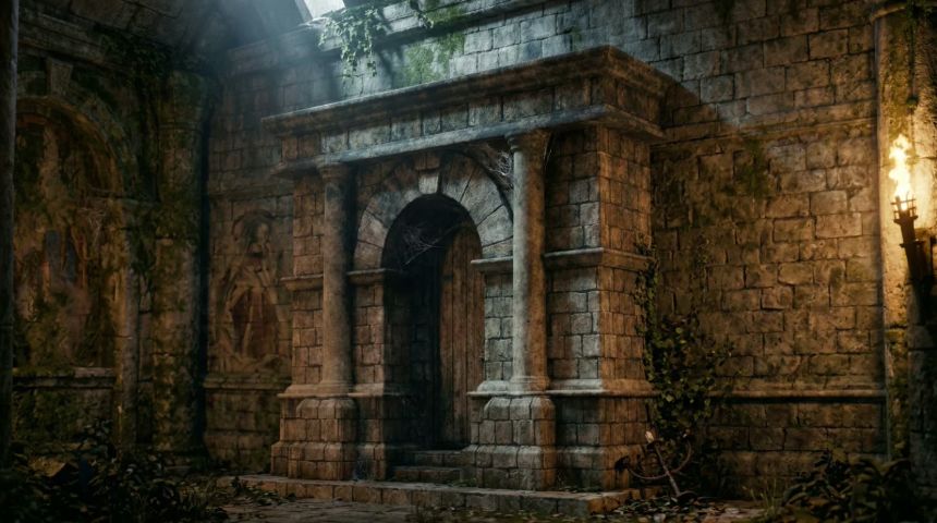 The Forgotten Shrine — Environment & Prop Study — render 1