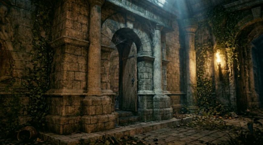 The Forgotten Shrine — Environment & Prop Study — render 3