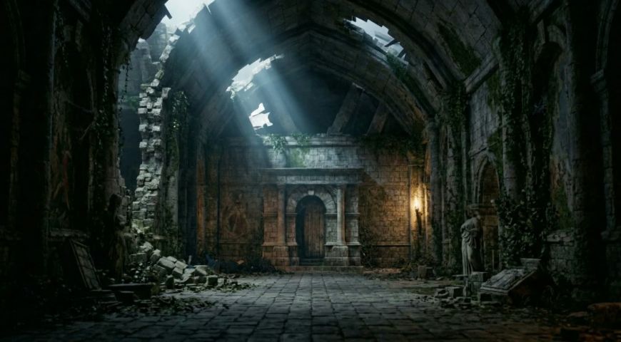The Forgotten Shrine — Environment & Prop Study — render 4