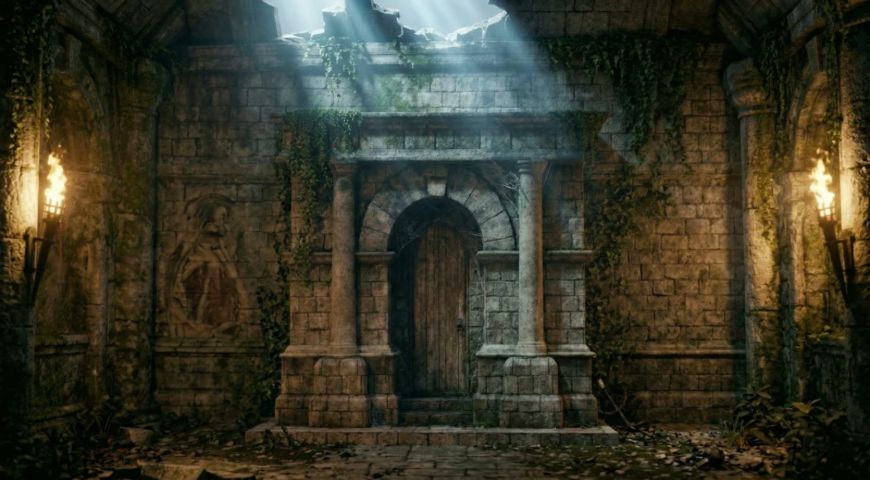 The Forgotten Shrine — Environment & Prop Study — render 5