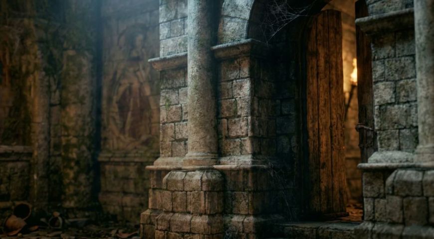 The Forgotten Shrine — Environment & Prop Study — render 6