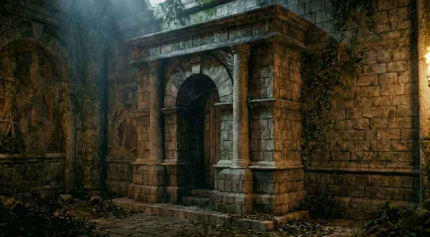 The Forgotten Shrine — Environment & Prop Study — render 7