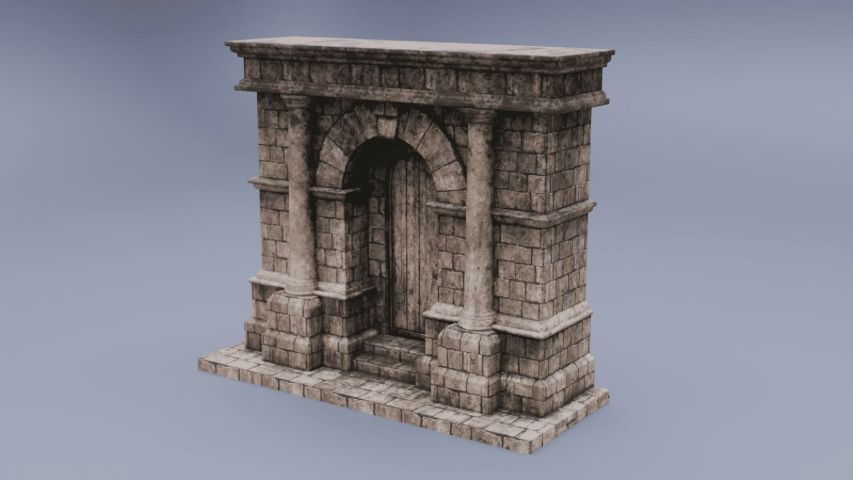 The Forgotten Shrine — Environment & Prop Study — render 8