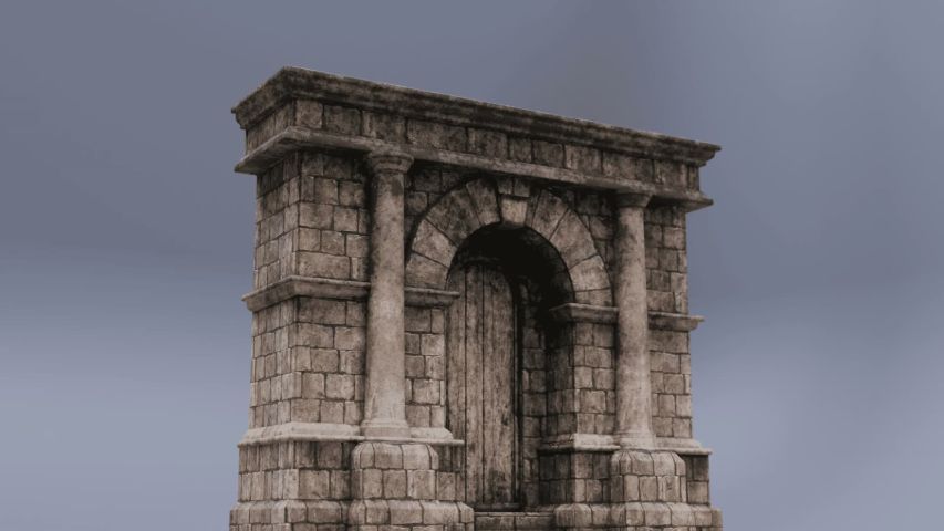 The Forgotten Shrine — Environment & Prop Study — render 9