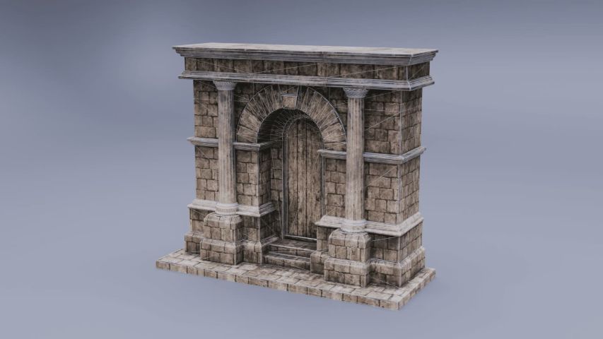 The Forgotten Shrine — Environment & Prop Study — render 12
