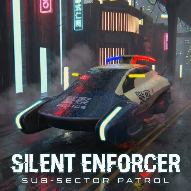 Futuristic Police Car