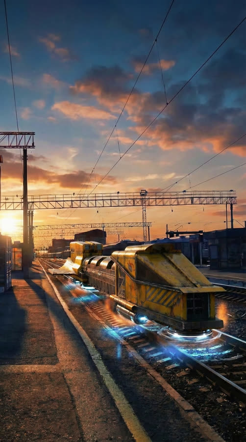 Sci-Fi Russian Railway Station